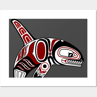 Haida orca Posters and Art